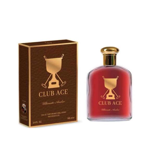 CLUB ACE ULTIMATE AMBER-MEN COLOGNE by united scents 3.4oz-100ML EAU DE PARFUM - Picture 1 of 6
